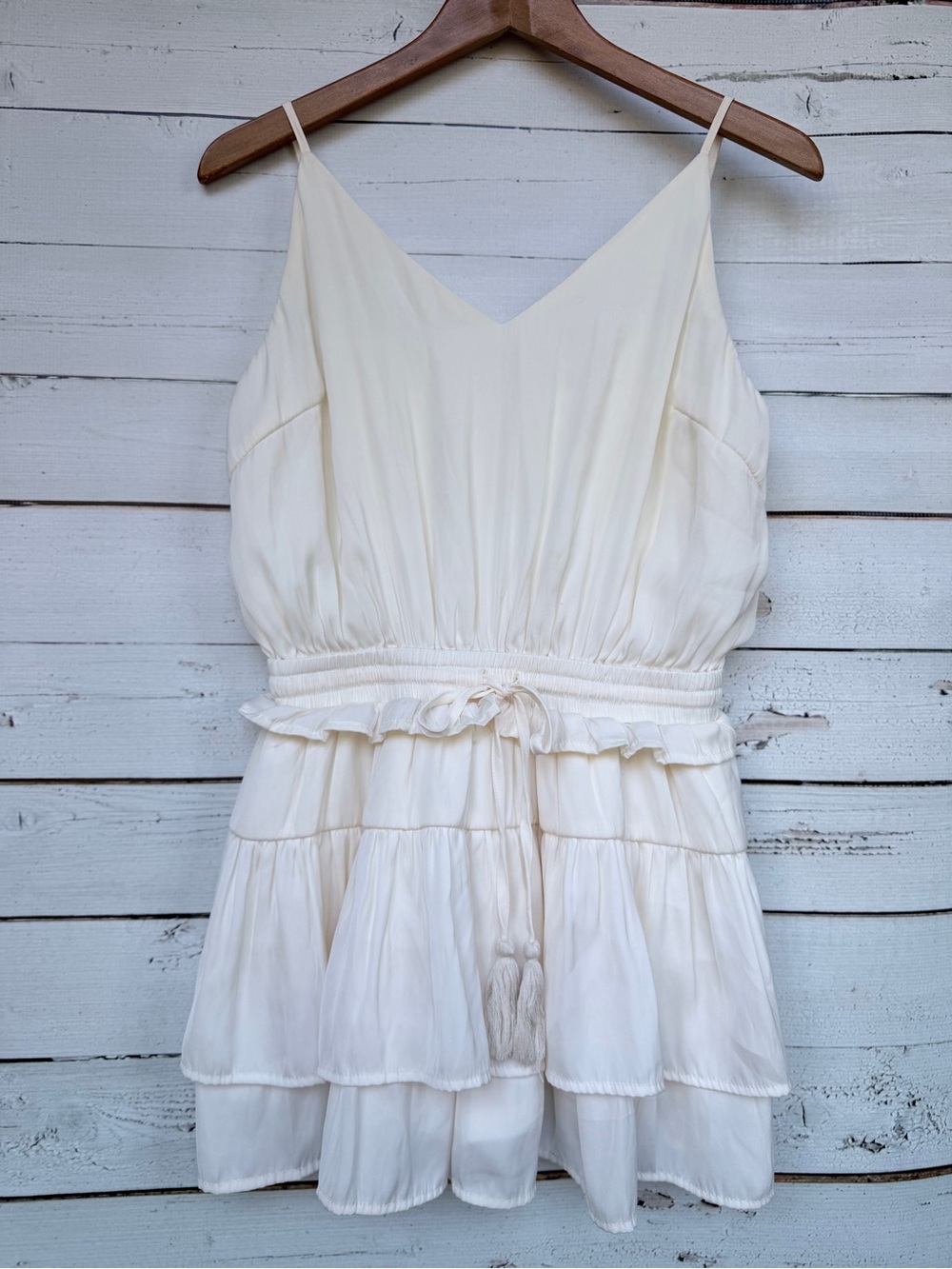 TCEC Tiered Ruffle Drawstring Skort Romper Size Large - Picture 3 of 8